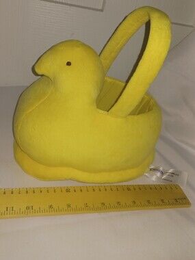 Yellow Plush Chick Basket - Basket Only